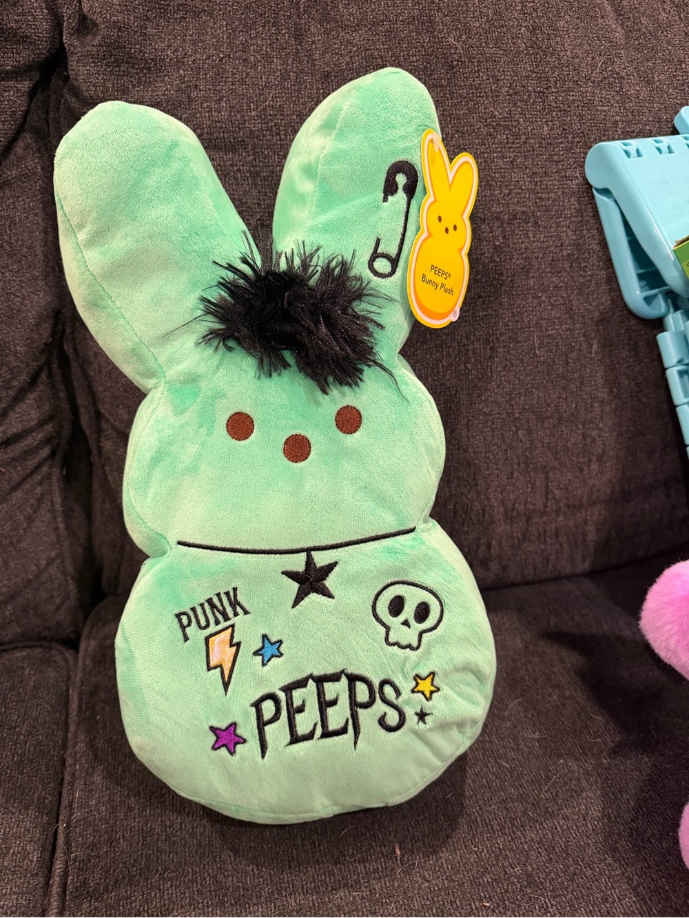 Punk Peeps Plush Bunny - Mint Green